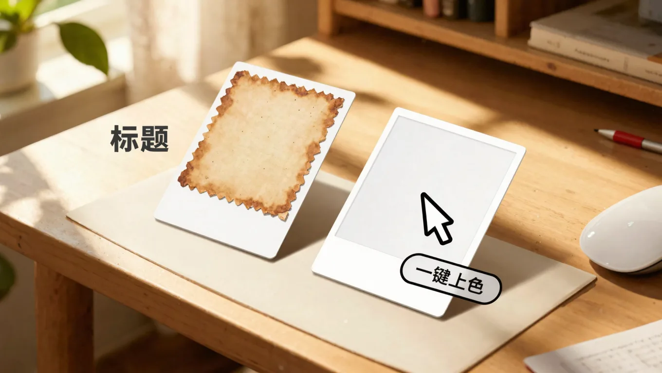 老照片里的招牌字复活上色,还原记忆中的店铺门头