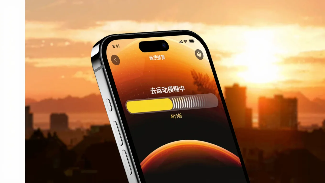 AI分析模糊类型并执行去运动模糊
