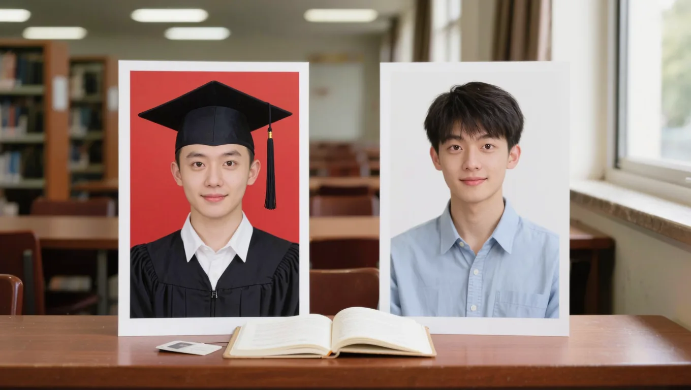 毕业照证件照两用：大学生用UXP一键切换红底白底