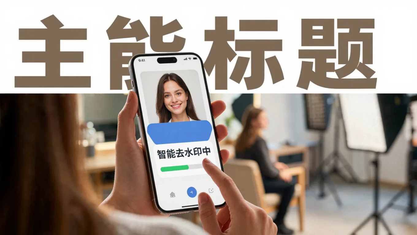 证件照换底色时自动清除旧水印,一次搞定合规照片