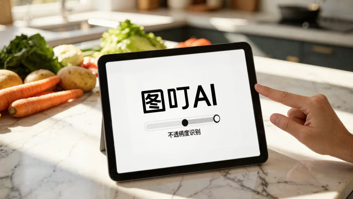 调整不透明度识别滑块处理半透明水印