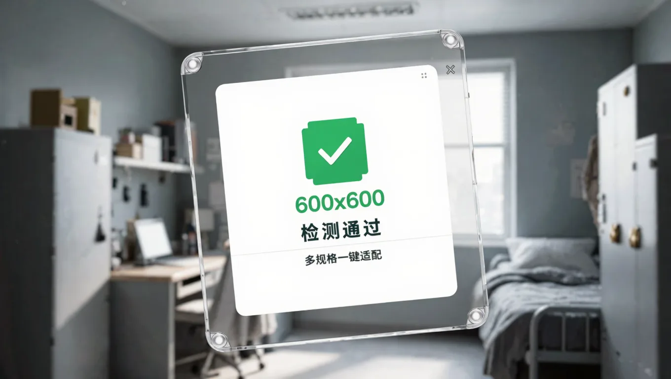 图叮AI美签照片像素尺寸检测