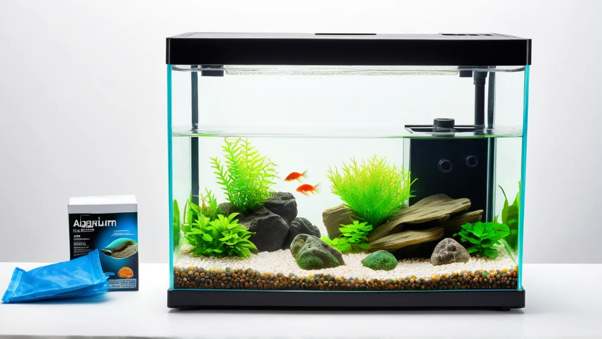 水族用品套装白底主图从杂乱实拍到干净上架图对比