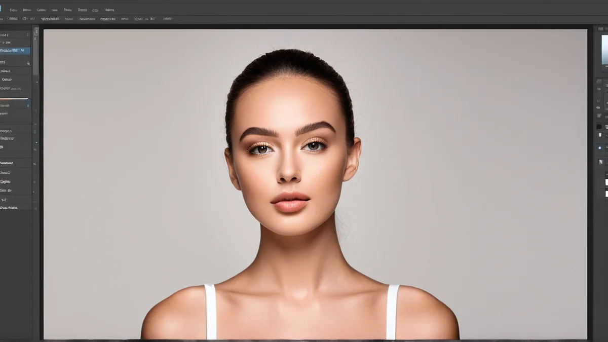 Photoshop 里图叮 AI 插件的停靠面板，界面干净，功能按钮清晰排列在右侧工作区