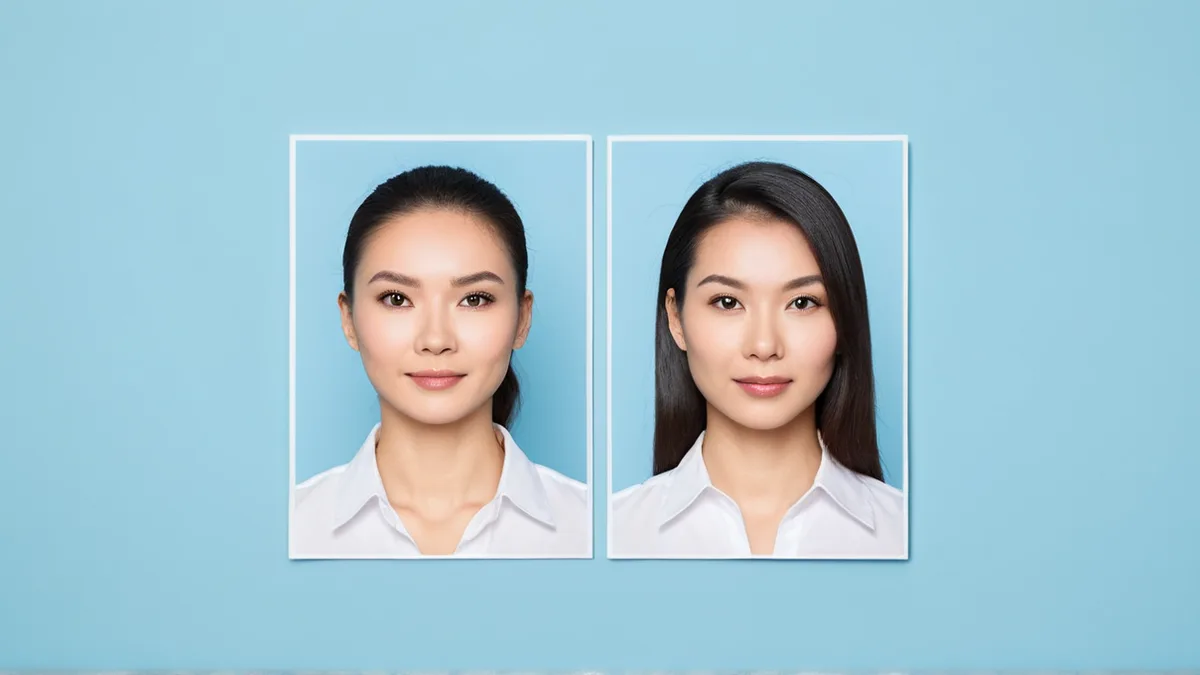 证件照一寸两寸尺寸和对应像素换算示意图