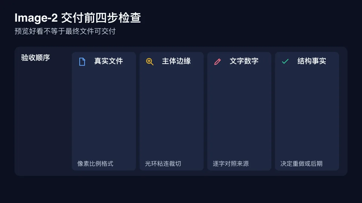 Image-2 图片尺寸、边缘、文字和结构四步交付检查图