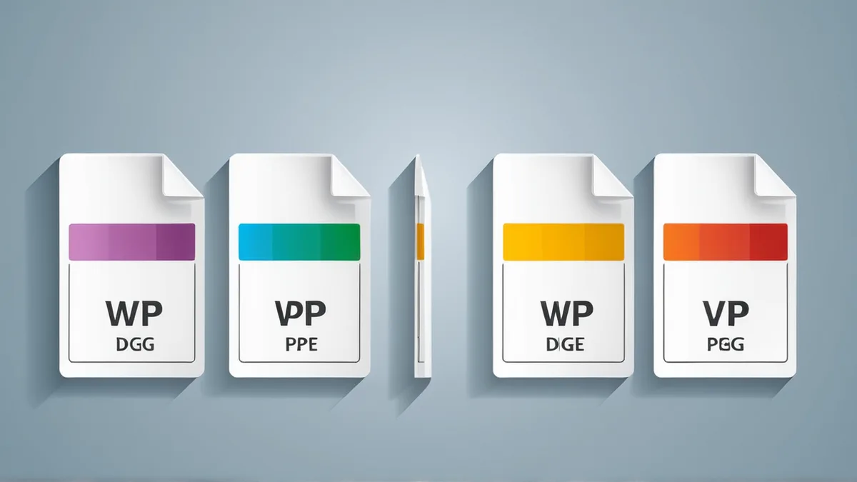 WebP 图片格式与 JPEG、PNG 的体积对比示意